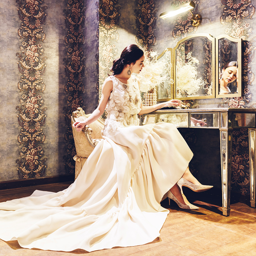 ドレス体験 人気のJUNOでインポートドレス試着